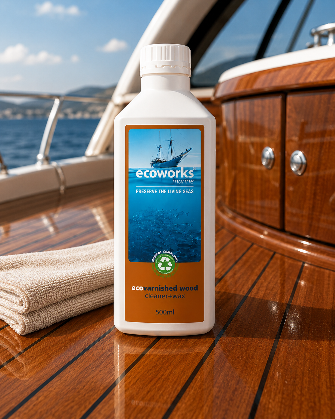 EcoWorks - Eco Varnished Wood Cleaner + Wax 500ML